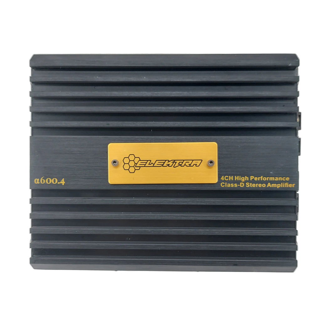 Elektra a600.4 Four Channel Alpha Black Series Amplifier