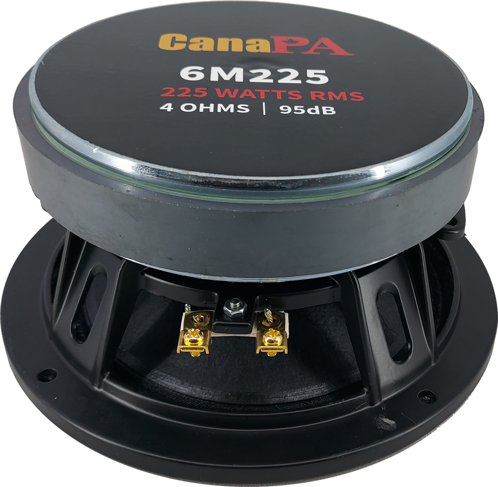 CanaPA 6M225 6.5" 225W RMS Midrange Speakers (PAIR)