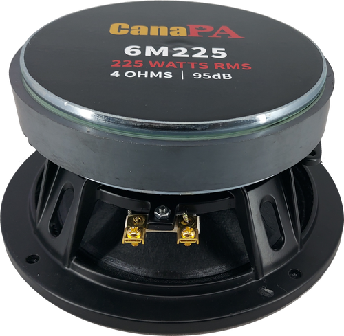 CanaPA 6M225 6.5" 225W RMS Midrange Speakers (PAIR)